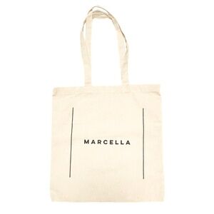 Marcella New York European Cotton Branded Canvas Tote Bag